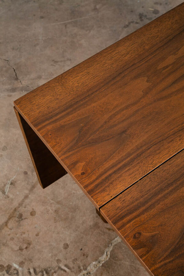 Mid Century Modern Dining Table Drexel Declaration Drop Leaf Walnut Kipp Stewart - Image 12