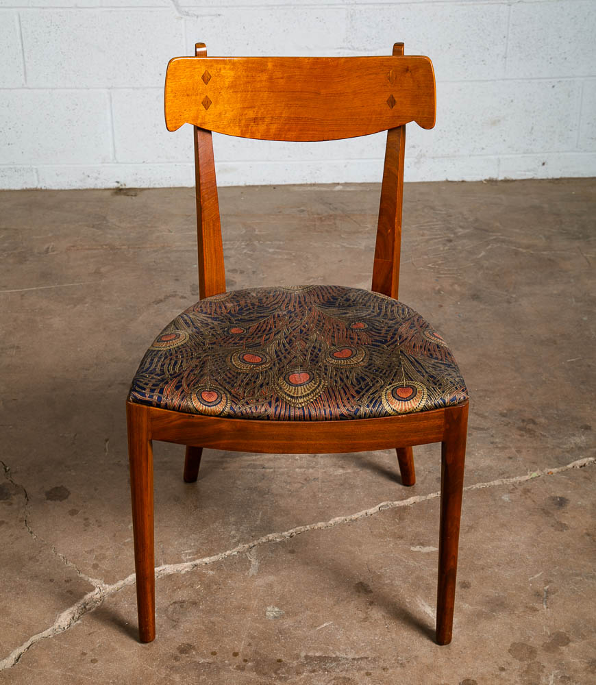 Mid Century Modern Dining Chairs 4 Drexel Declaration Kipp Stewart Seat Vintage - Image 7