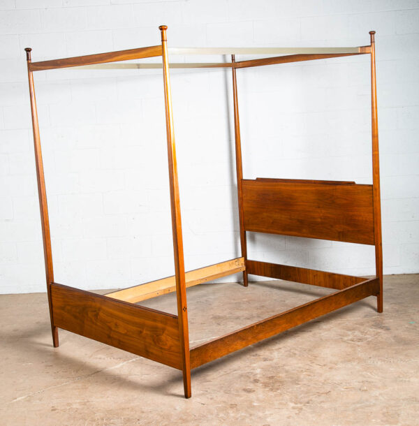 Mid Century Modern Headboard Bed Frame Full Drexel Declaration Walnut Rosewood M - Image 4