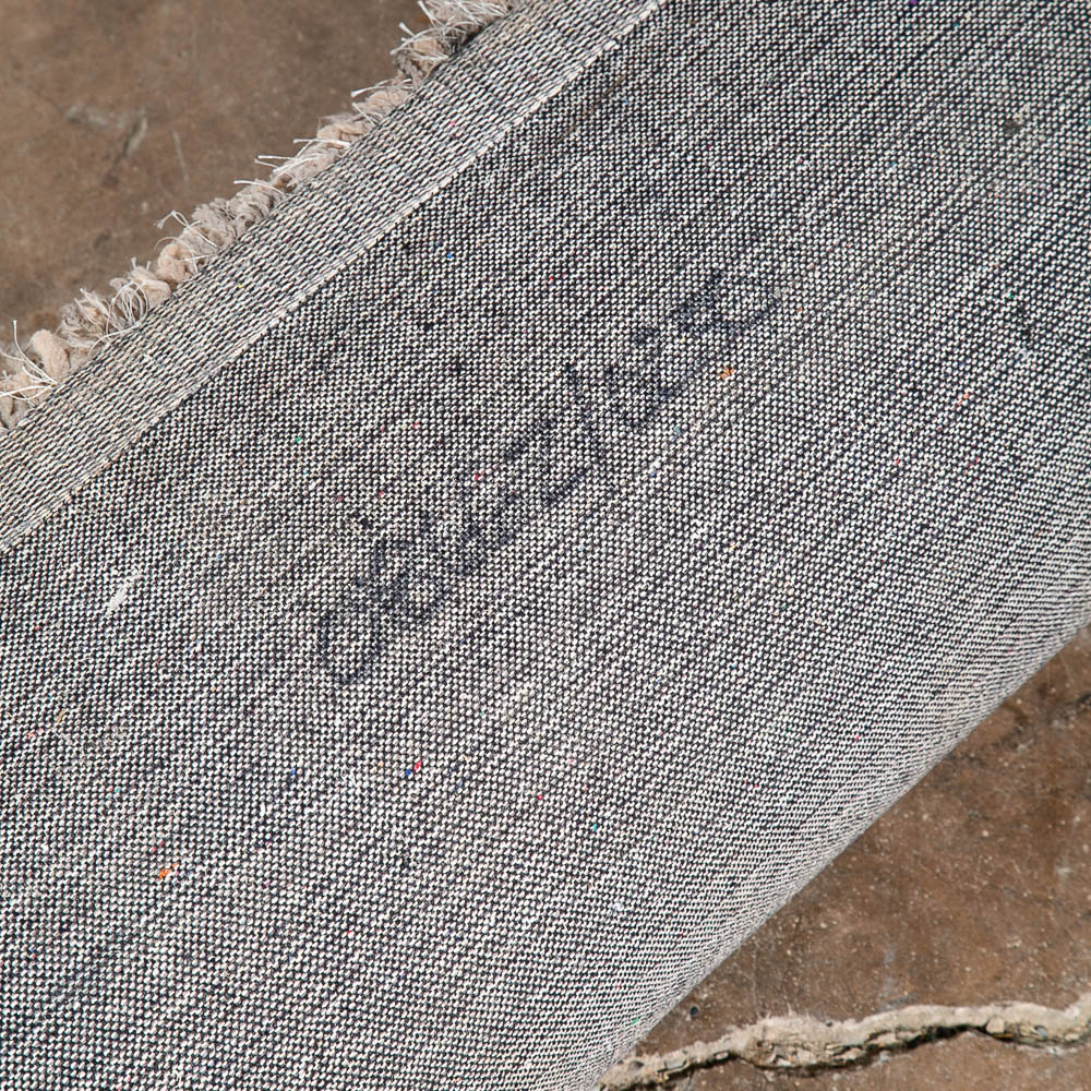 Mid Century Modern Shag Rug Wool Tan Canvas 90x65 Wool Vintage Retro - Image 12