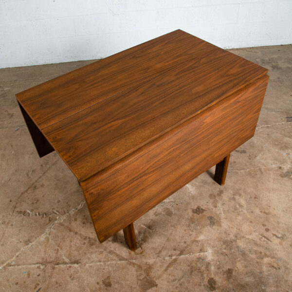 Mid Century Modern Dining Table Drexel Declaration Drop Leaf Walnut Kipp Stewart - Image 5