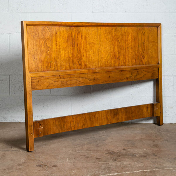 Mid Century Modern Headboard Bed Frame Full Drexel Index Size Mcm Oak Brown Mcm