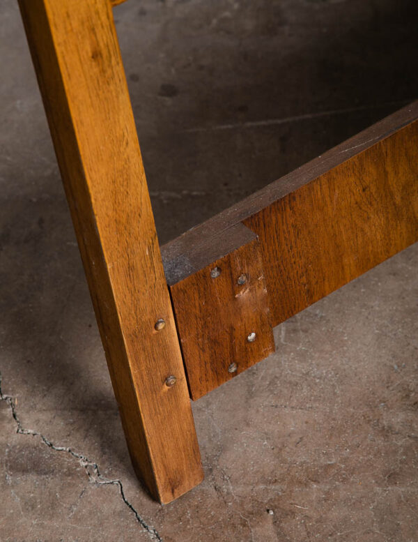 Mid Century Modern Headboard Bed Frame Full Drexel Index Size Mcm Oak Brown Mcm - Image 7