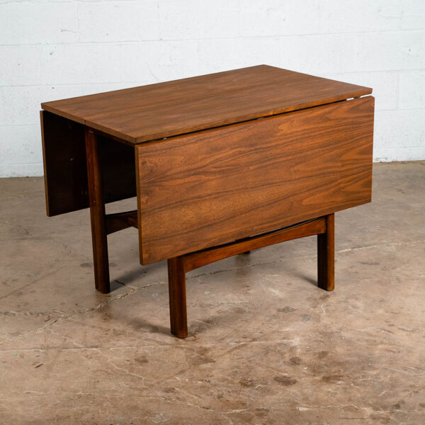 Mid Century Modern Dining Table Drexel Declaration Drop Leaf Walnut Kipp Stewart
