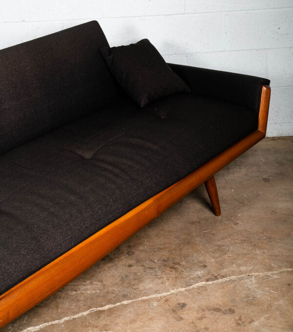 Mid Century Modern Sofa Couch Gondola Adrian Pearsall Platform Black Walnut Mcm - Image 5