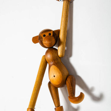 Mid Century Modern Monkey Kay Bojesen Monkey Teak Mcm Scandanavian Hanging Japan