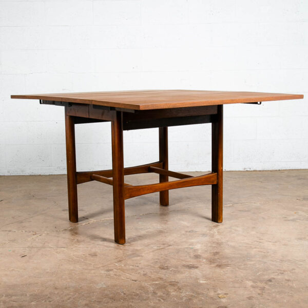 Mid Century Modern Dining Table Drexel Declaration Drop Leaf Walnut Kipp Stewart - Image 7