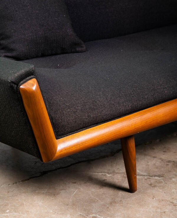 Mid Century Modern Sofa Couch Gondola Adrian Pearsall Platform Black Walnut Mcm - Image 9
