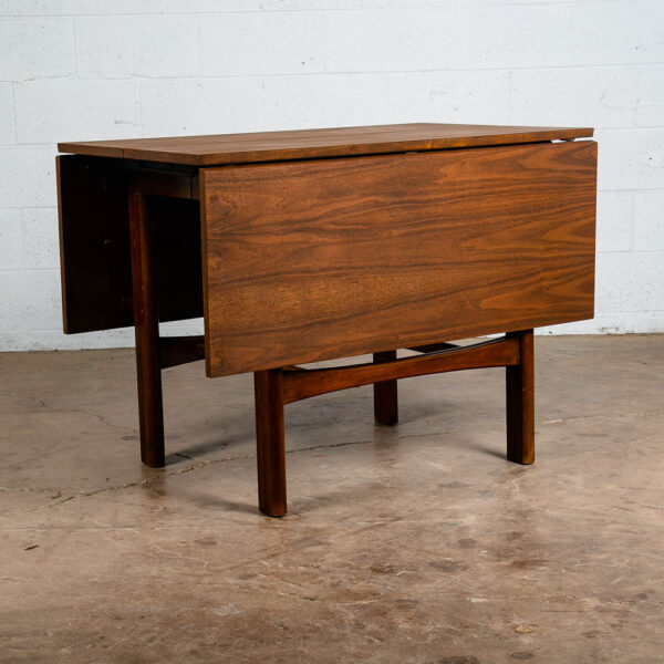 Mid Century Modern Dining Table Drexel Declaration Drop Leaf Walnut Kipp Stewart - Image 4