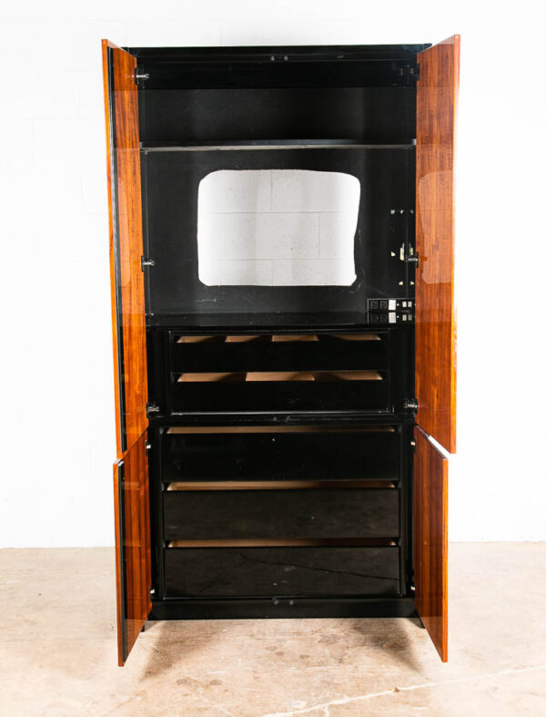 Mid Century Modern Cabinet Media Drawers Mahogany Wood Henredon Scene IV Tall NM - Image 6