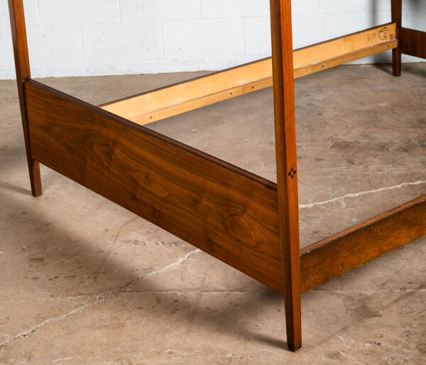 Mid Century Modern Headboard Bed Frame Full Drexel Declaration Walnut Rosewood M - Image 7