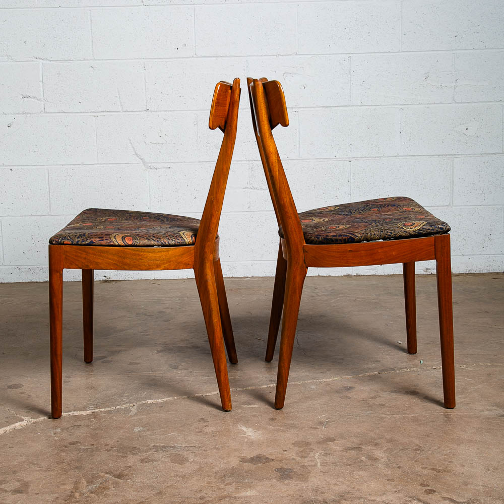 Mid Century Modern Dining Chairs 4 Drexel Declaration Kipp Stewart Seat Vintage - Image 6