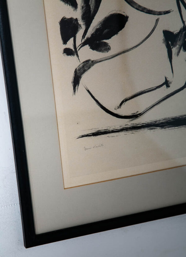 Mid Century Modern Picasso Art Print Litho Proof Abstract Black White AP 1948 - Image 7