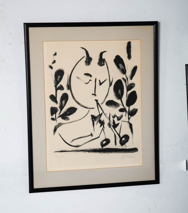 Mid Century Modern Picasso Art Print Litho Proof Abstract Black White AP 1948 - Image 6