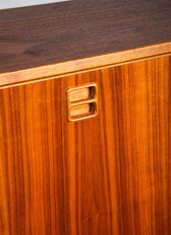 Mid Century Modern Wall Unit Cabinet Teak AEJM Mobler Drop Down Bar Modular Mcm - Image 6