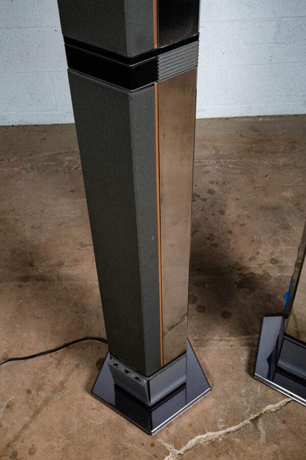 Mid Century Modern Speakers B&o 6633 Bang Olufsen Denmark Penta 3 Tulip Silver - Image 11