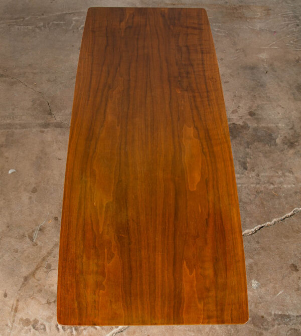 Mid Century Modern Coffee Table Surfboard Mersman Walnut Vintage Mcm Danish - Image 5