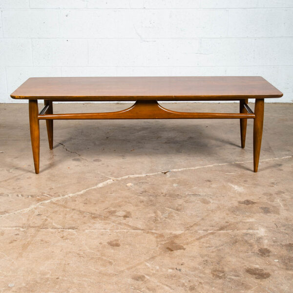 Mid Century Modern Coffee Table Surfboard Mersman Walnut Vintage Mcm Danish - Image 7
