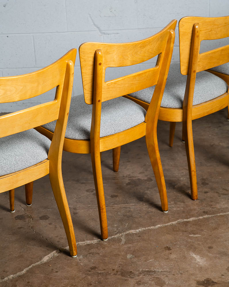 Mid Century Modern Dining Chairs Set 6 Heywood Wakefield Dog bone Armchair - Image 12