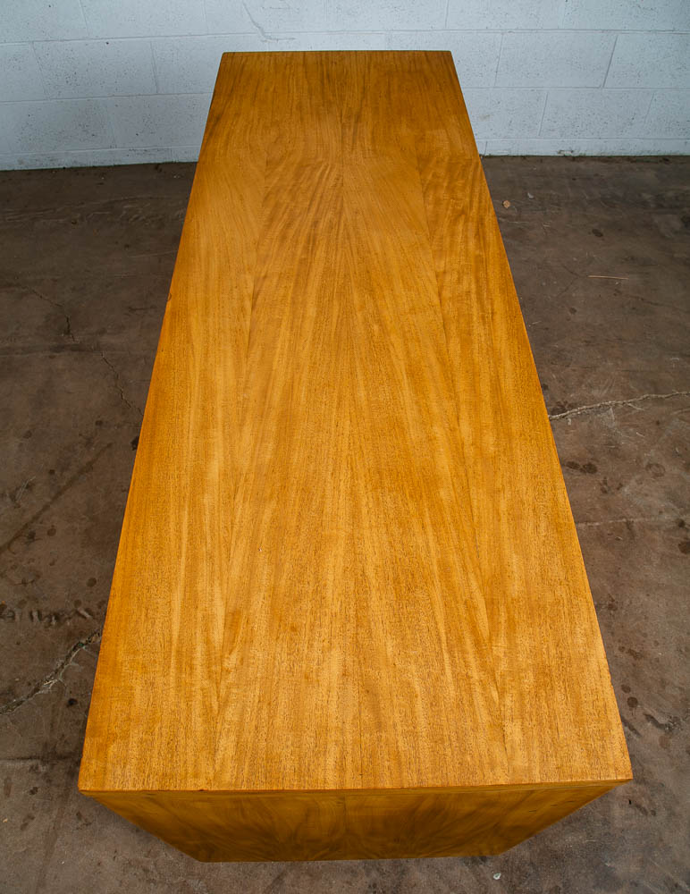 Mid Century Danish Modern Credenza Sideboard Cabinet 3 Drawers Blonde Maple Mcm - Image 4