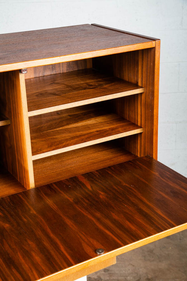 Mid Century Modern Wall Unit Cabinet Teak AEJM Mobler Drop Down Bar Modular Mcm - Image 11