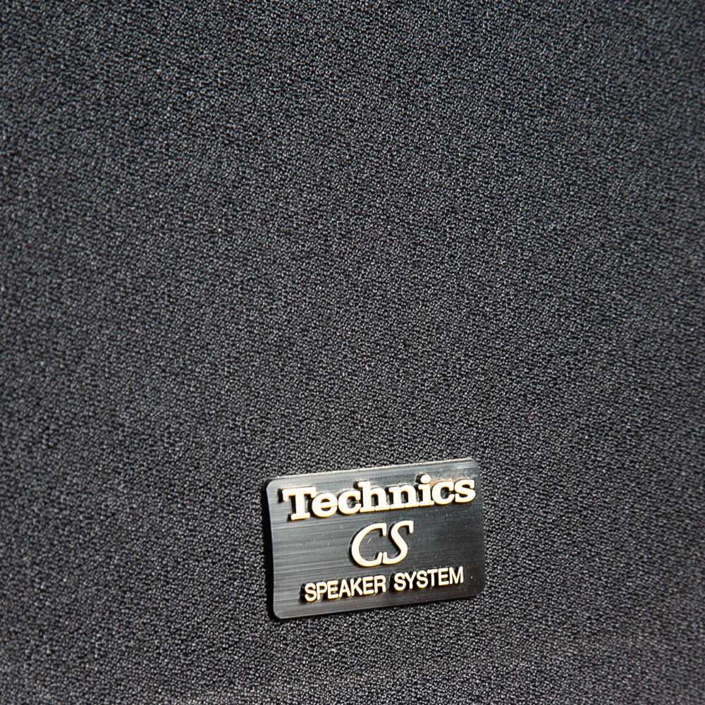 Mid Century Modern Vintage Speakers Technics SB-CS65 92-98 Pair Black Set AS IS - Image 5