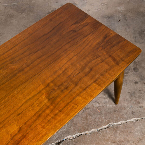 Mid Century Modern Coffee Table Surfboard Mersman Walnut Vintage Mcm Danish - Image 9