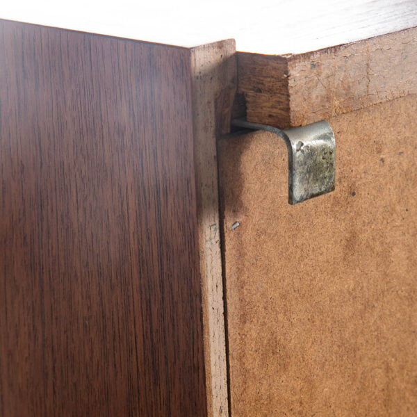 Mid Century Modern Wall Unit Cabinet Teak PS System Mobler Sliding Doors Shelf 2 - Image 8