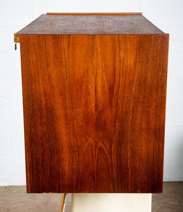 Mid Century Modern Wall Unit Cabinet Teak PS System Mobler Sliding Doors Shelf 2 - Image 7