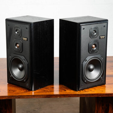 Mid Century Modern Vintage Speakers Technics SB-CS65 92-98 Pair Black Set AS IS