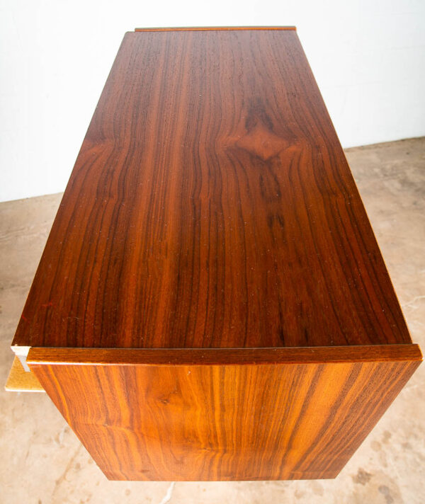 Mid Century Modern Wall Unit Cabinet Teak AEJM Mobler Drop Down Bar Modular Mcm - Image 4