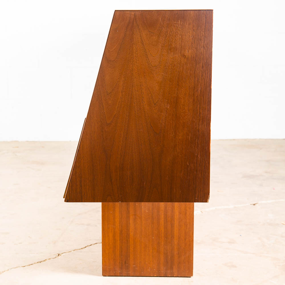 Mid Century Modern Headboard Bed Queen Floating Nightstand Stanley Young Glenn - Image 3