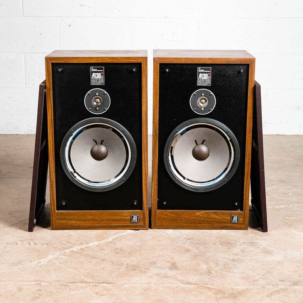 Mid Century Modern Speakers AR-38s Speakers Acoustic Research Teledyne 2 Way