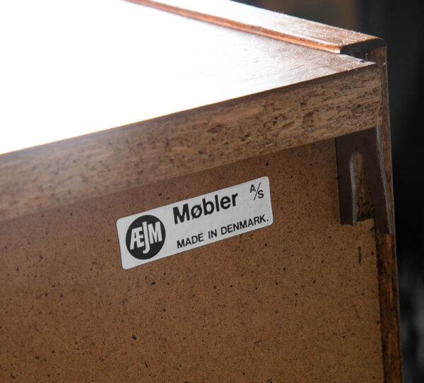 Mid Century Modern Wall Unit Cabinet Teak AEJM Mobler Drop Down Bar Modular Mcm - Image 7