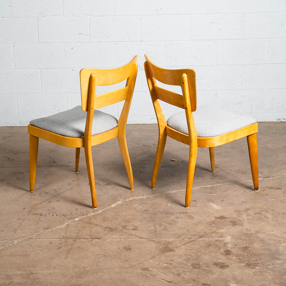 Mid Century Modern Dining Chairs Set 6 Heywood Wakefield Dog bone Armchair - Image 6