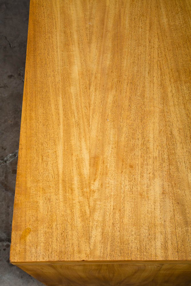 Mid Century Danish Modern Credenza Sideboard Cabinet 3 Drawers Blonde Maple Mcm - Image 10