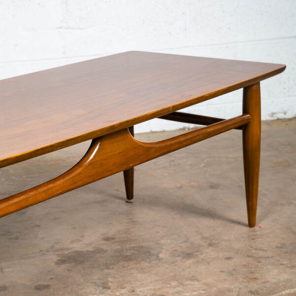 Mid Century Modern Coffee Table Surfboard Mersman Walnut Vintage Mcm Danish - Image 10