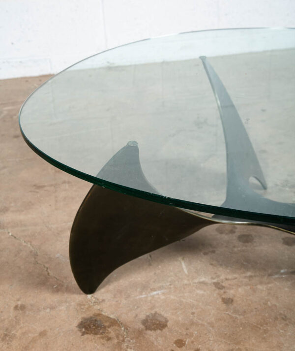 Mid Century Modern Coffee Table Bronze Glass Sculptural Oval Knut Hesterberg Mcm - Image 9