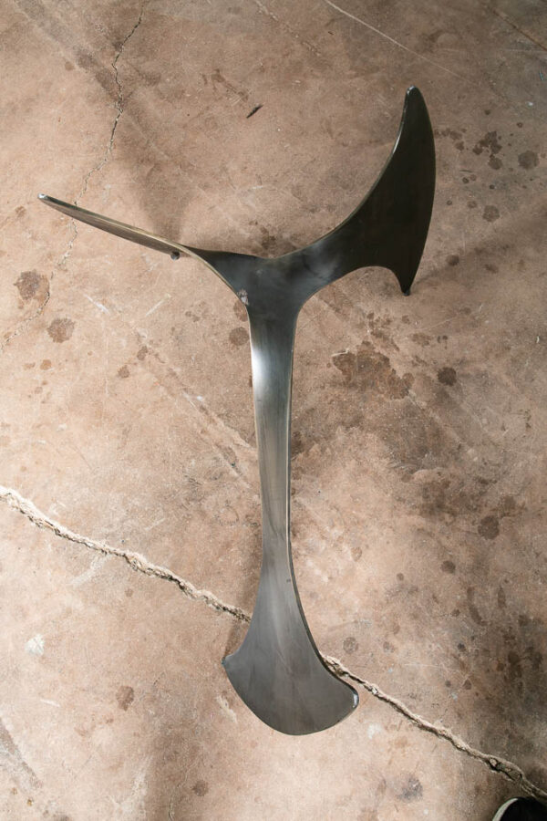 Mid Century Modern Coffee Table Bronze Glass Sculptural Oval Knut Hesterberg Mcm - Image 11