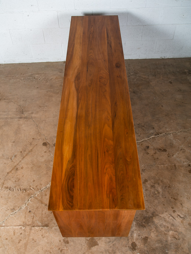Mid Century Modern Credenza Cabinet Storage Ace Hi Prelude Solid Walnut Vintage - Image 3
