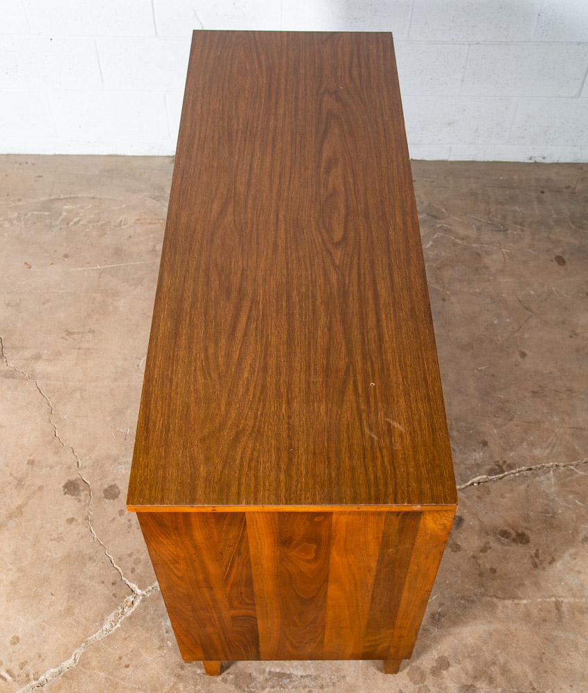 Mid Century Modern Credenza Dresser 6 Drawer Solid Walnut Vintage Mcm American - Image 7