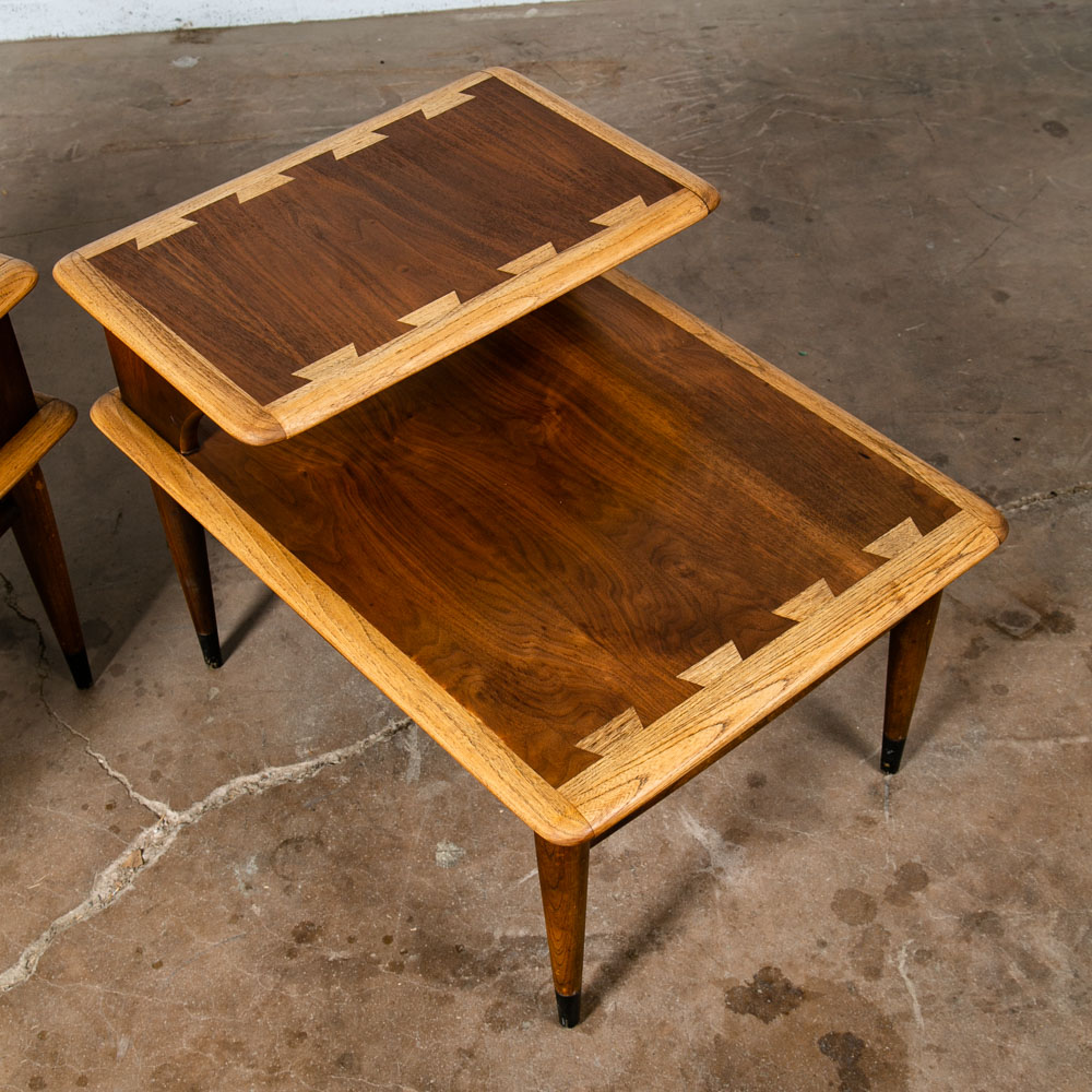 Mid Century Modern End Tables Side Nightstand Pair Lane Acclaim Restored Step Up - Image 10