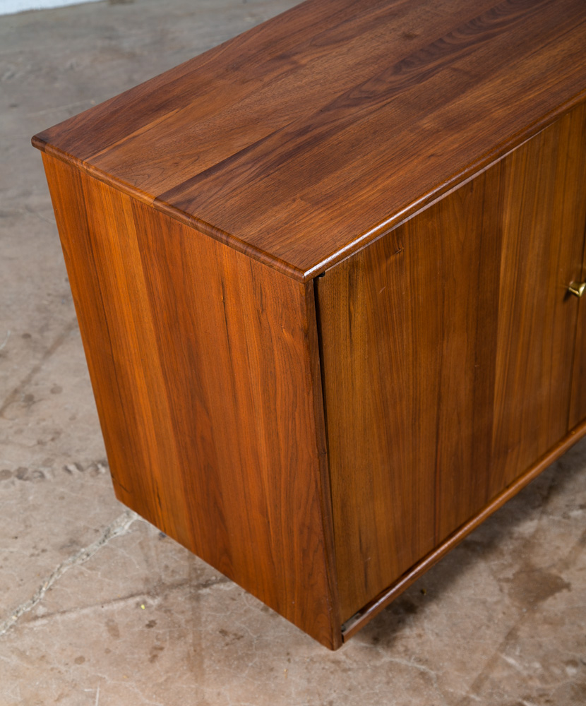 Mid Century Modern Credenza Cabinet Compact Ace Hi Prelude Solid Walnut Vintage - Image 6