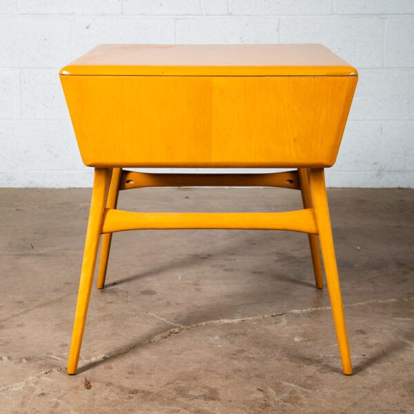 Mid Century Modern Side Table Heywood Wakefield End Encore Lamp Wood Maple Mcm - Image 7