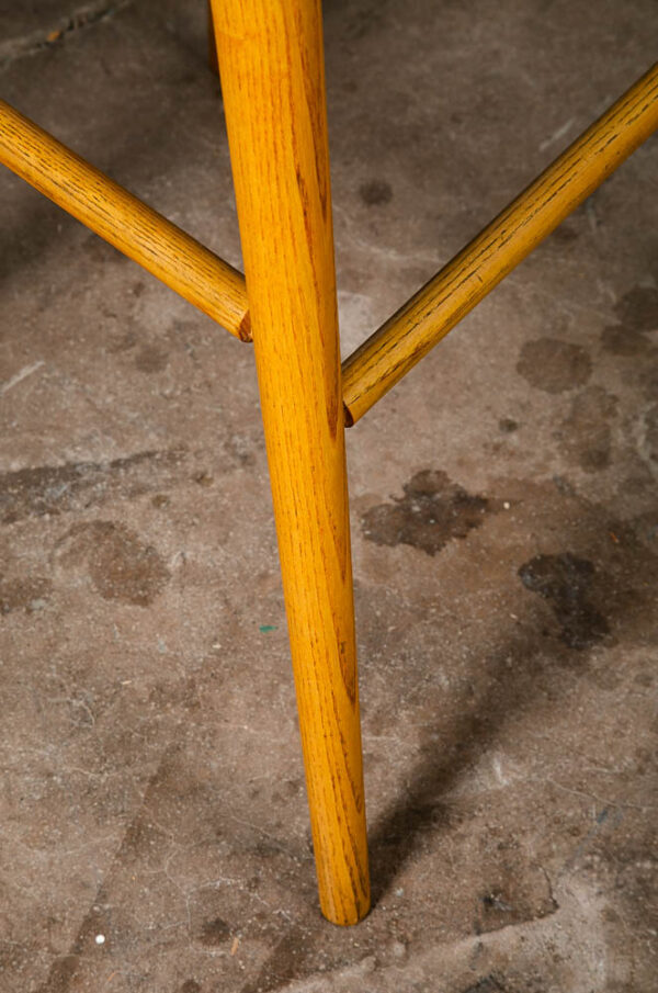 Studio Bar Stool Coal Shovel Thos. Moser Wood Cherry Oak Mid Century - Image 6