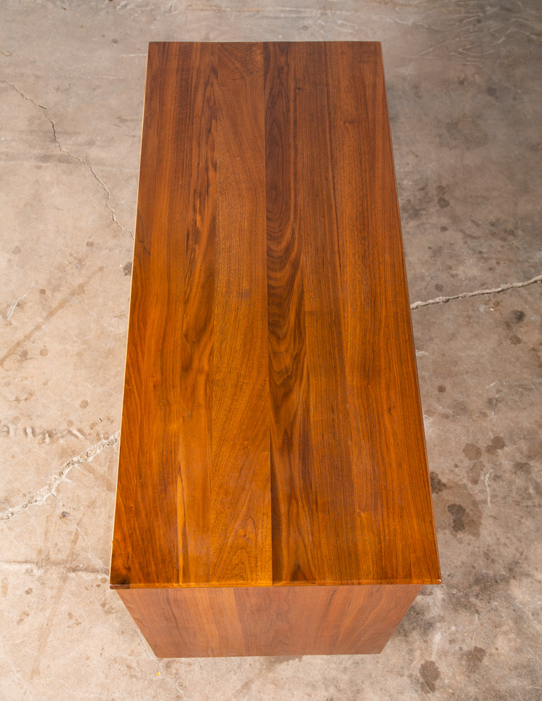 Mid Century Modern Credenza Cabinet Compact Ace Hi Prelude Solid Walnut Vintage - Image 3