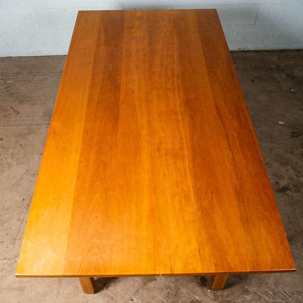 Mid Century Dining Table Solid Cherry Farmhouse Modern Studio Made Vintage Craft - Image 3