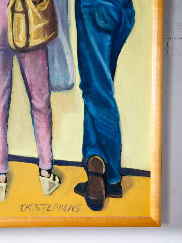 Mid Century Modern Painting TK Stevens Original Art Artist Colorful Realist 50s - Image 7