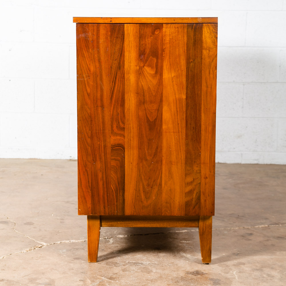 Mid Century Modern Credenza Dresser 6 Drawer Solid Walnut Vintage Mcm American - Image 4