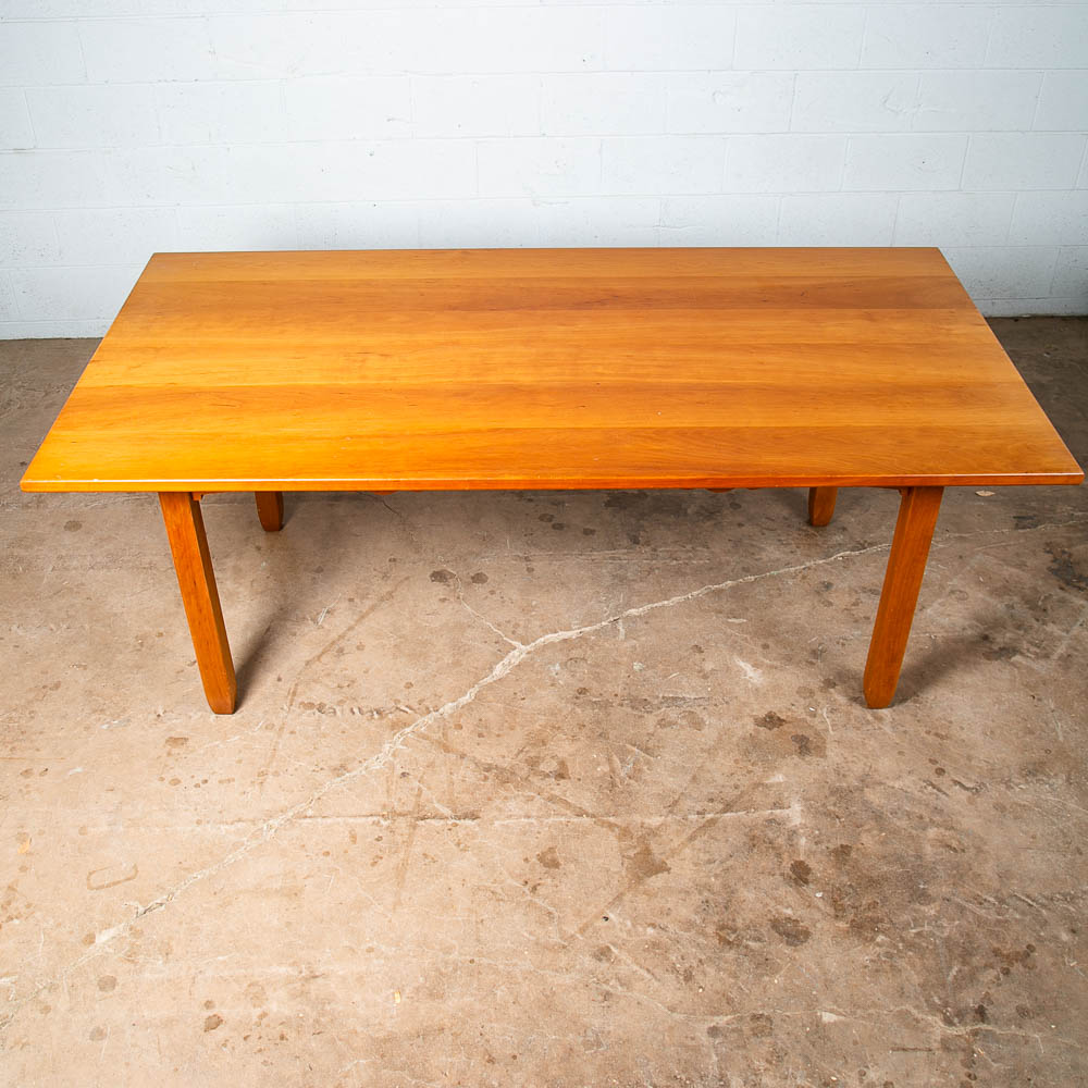 Mid Century Dining Table Solid Cherry Farmhouse Modern Studio Made Vintage Craft - Image 4